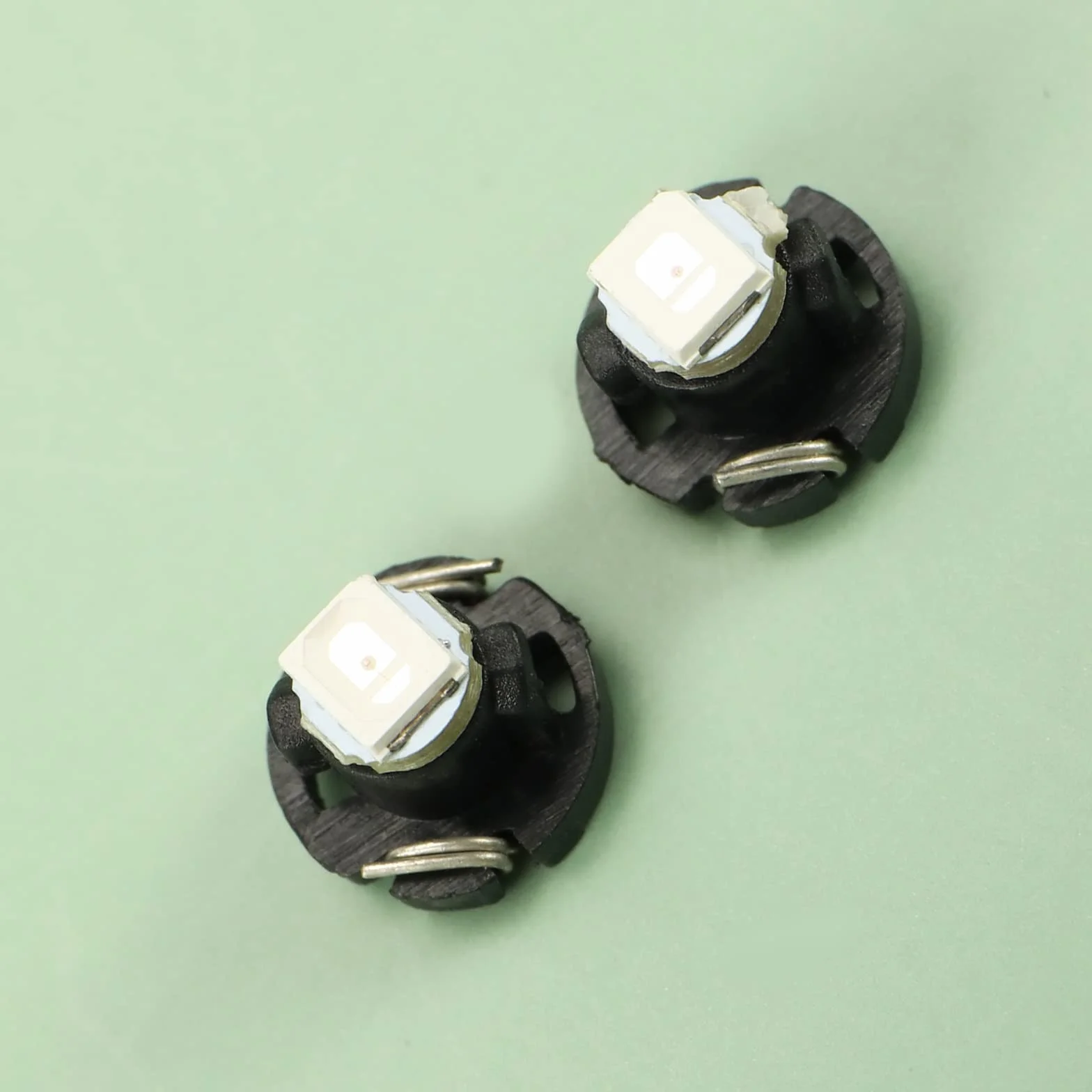 Create idea 10 szt. T3 8 mm stożkowa żarówka LED 1 LED SMD1210 chip 10 lm niezwykle jasna do samochodu, na deskę rozdzielczą, instrument do czytania, wskaźnik światła panelu, 12 V, 6000 K, białe