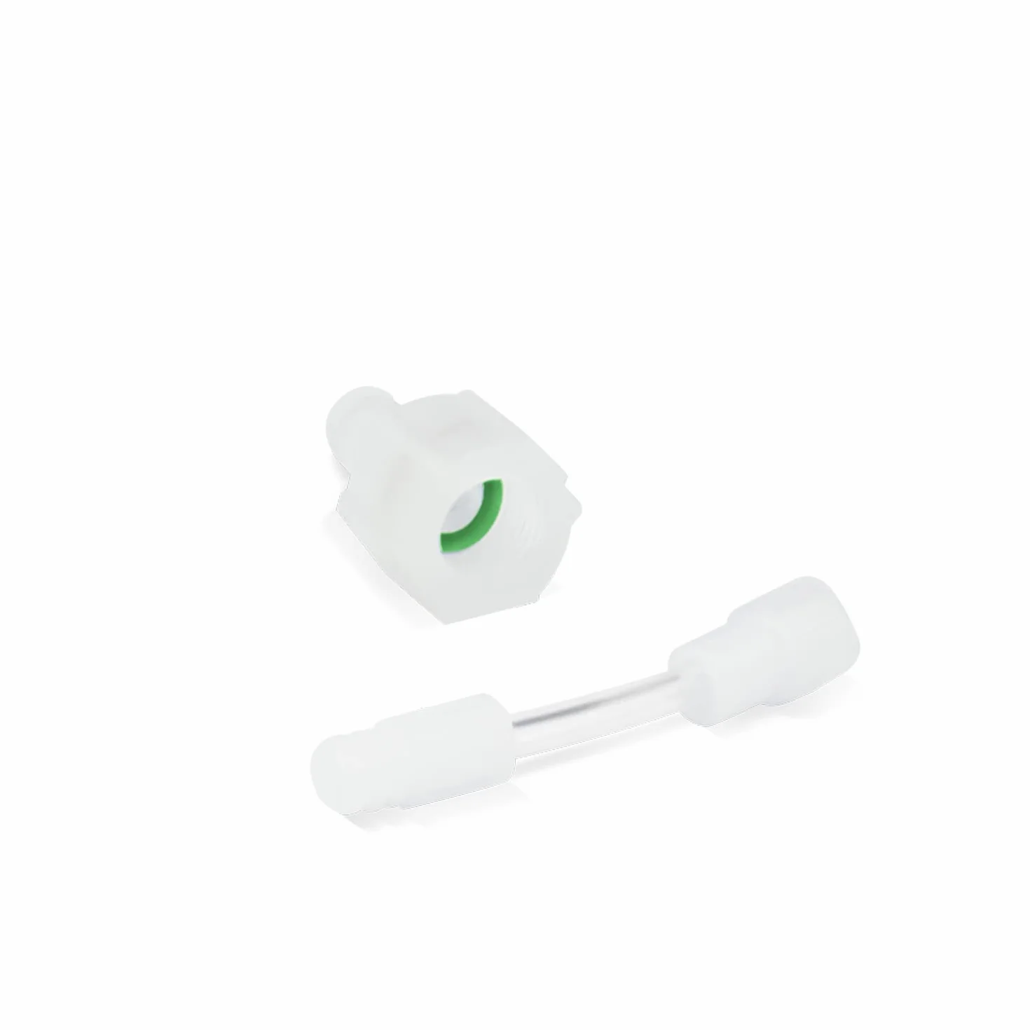 Errecom Adapter 5/16 SAE (O-ring zielony) do instalacji z gazem chłodniczym R410a, R32 + Wąż Flex Hose do wprowadzania dodatków do klimatyzacji i chłodnictwa