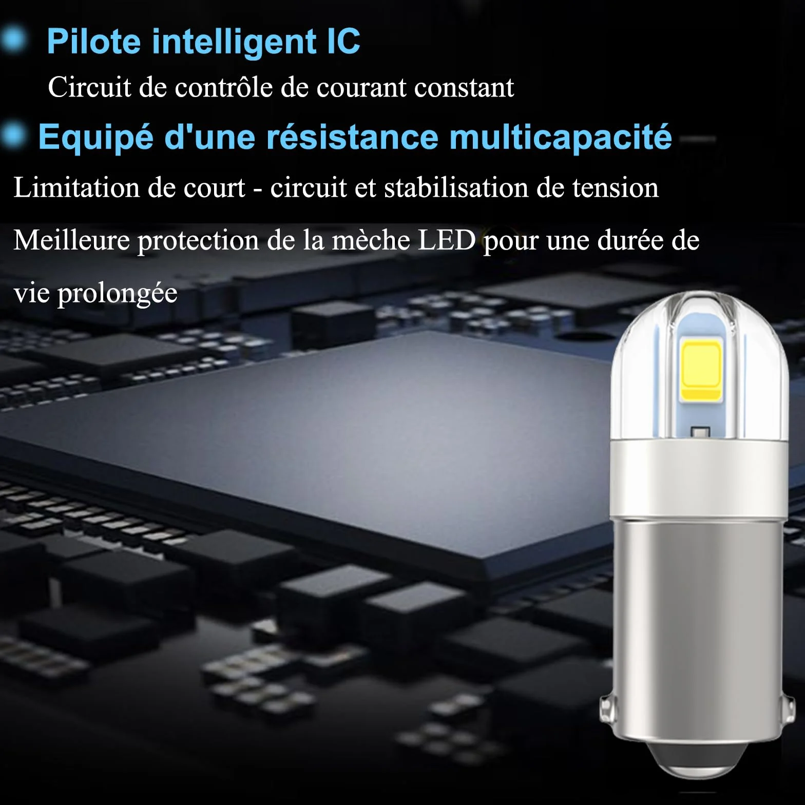 6 sztuk Ba9s Żarówka LED, T11 1891 53 57 T4W, 6000K Biały 47830 64111 3893 LED Wnętrze samochodu Żarówka Kopuła Karta Tablica rejestracyjna schowek światło