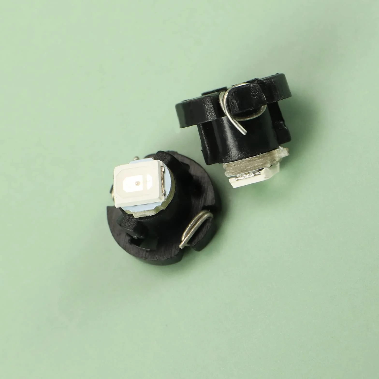 Create idea 10 szt. T3 8 mm stożkowa żarówka LED 1 LED SMD1210 chip 10 lm niezwykle jasna do samochodu, na deskę rozdzielczą, instrument do czytania, wskaźnik światła panelu, 12 V, 6000 K, białe