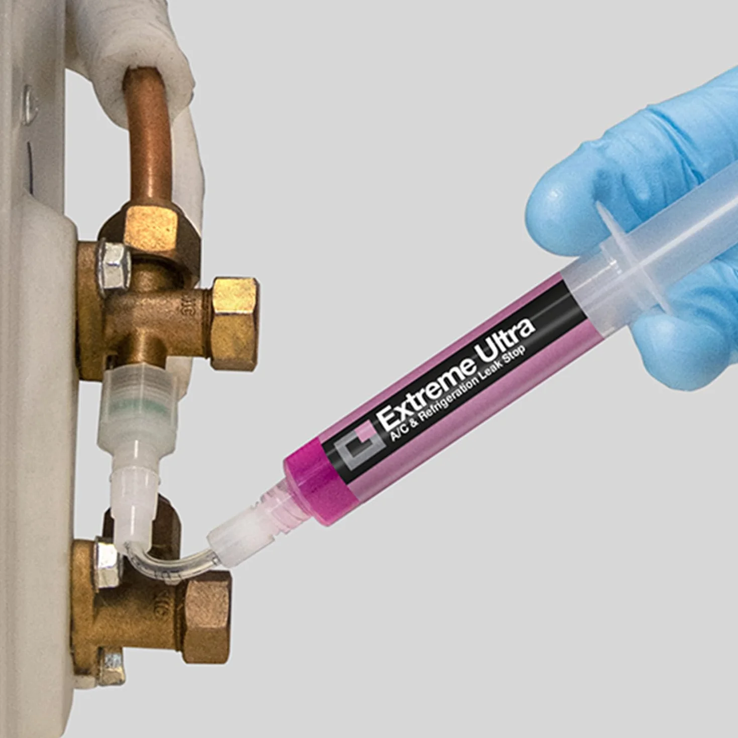 Errecom Adapter 5/16 SAE (O-ring zielony) do instalacji z gazem chłodniczym R410a, R32 + Wąż Flex Hose do wprowadzania dodatków do klimatyzacji i chłodnictwa