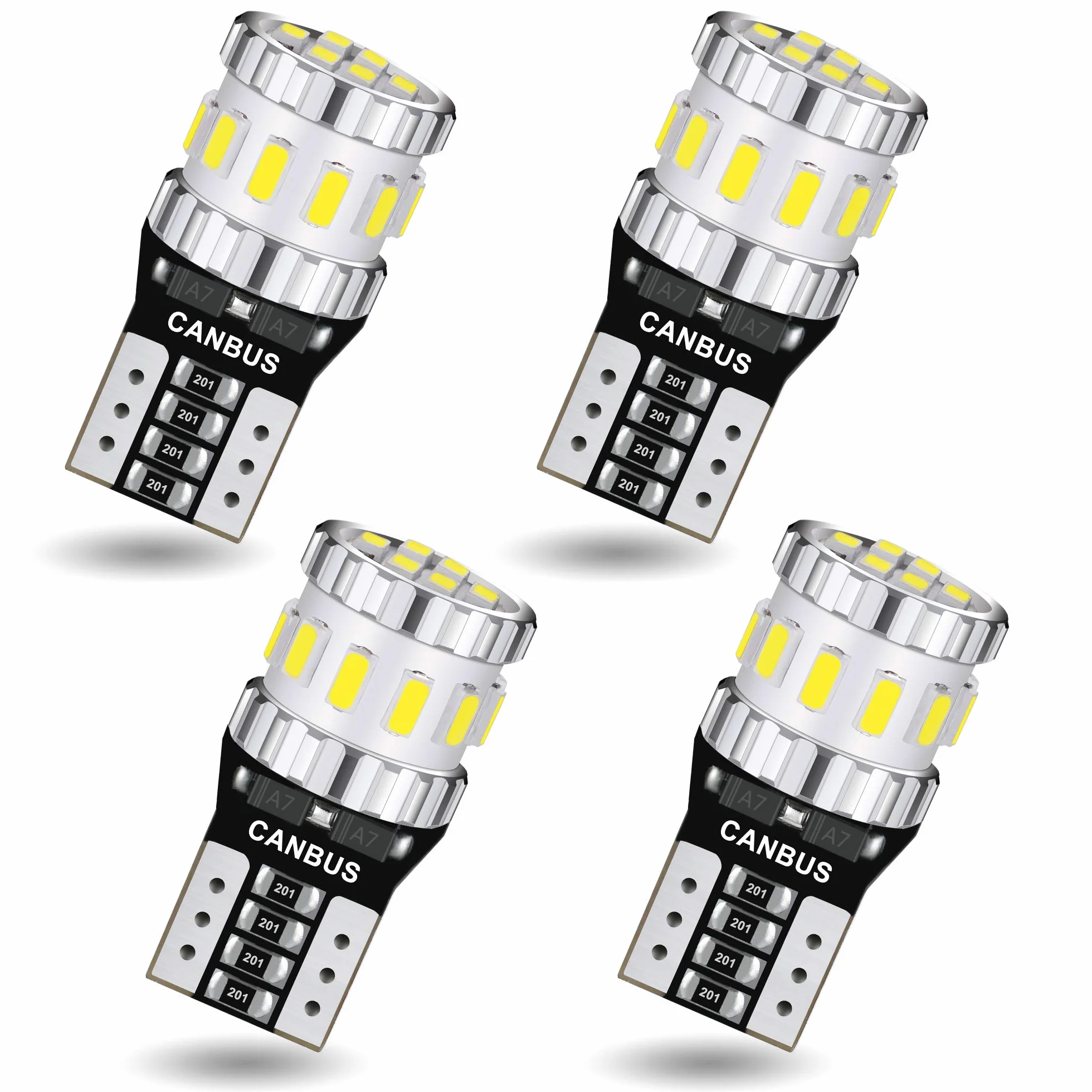 Żarówka LED 194 CANBUS bez błędów T10 W5W 501 168 2825 Wedge Niezwykle jasna żarówka zastępcza 18SMD do oświetlenia wnętrza samochodu LED kopuła mapa oświetlenie grzecznościowe bagażnika
